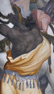 De aanbidding der wijzen, Presbitery, 1578-82 (detail) door Simone Veneziano Peterzano