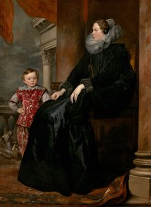 Een Genuese edelvrouw en haar zoon