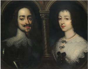 Dubbelportret van Koning Karel I en Koningin Henrietta Maria