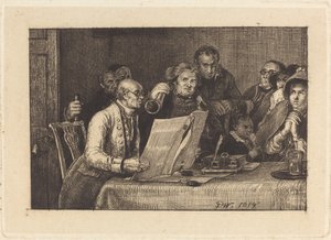 Het testament lezen door Sir David Wilkie