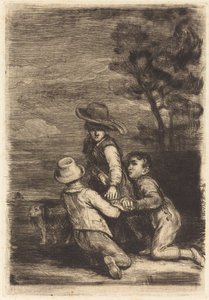 De draagstoel door Sir David Wilkie