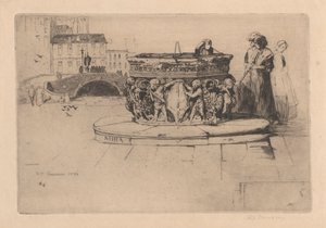 Een Venetiaanse fontein [Noord-Italiaanse set: nr. 7]