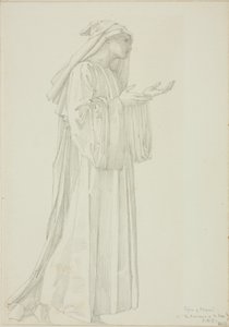 Figuur van Pelgrim in Romaunt of the Rose door Sir Edward Burne Jones