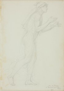 Studie voor Pelgrim in Romaunt of the Rose