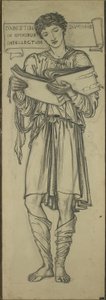 Timotheüs (Cartoon voor het oostelijke raam van de Lady Chapel) door Sir Edward Burne Jones