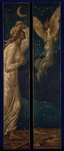Cupido en Psyche - Palace Green Muurschilderingen - Cupido vliegt weg van Psyche (1881)