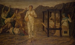 Cupido en Psyche - Palace Green Muurschilderingen - Psyche door Venus de Taak gegeven, 1881 door Sir Edward Coley Burne Jones