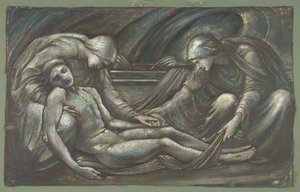 De graflegging, 1879 door Sir Edward Coley Burne Jones