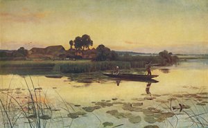 Het einde van een midzomerdag door Sir Ernest Albert Waterlow