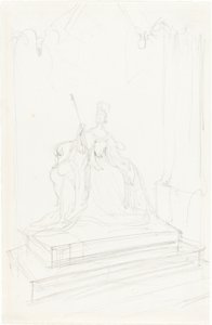 Studie voor "Koningin Victoria"