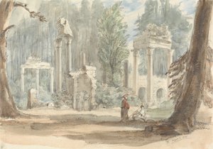De Ruïnes van Leptis Magna zoals ze Verschijnen in het Koninklijk Park bij Virginia Water