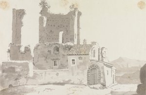 Ruïnes buiten Rome door Sir George Howland Beaumont seventh Baronet