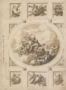 Ontwerp voor een Plafond in Addiscombe: Bacchus en Ariadne