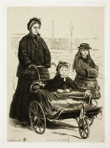 Naar het park door Sir John Everett Millais