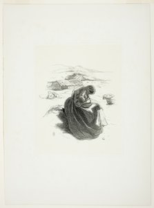 De jonge moeder door Sir John Everett Millais