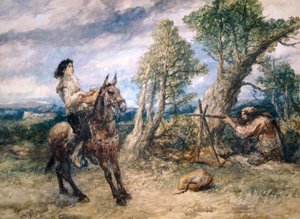 Eerste avontuur van Gil Blas, 1892 door Sir John Gilbert