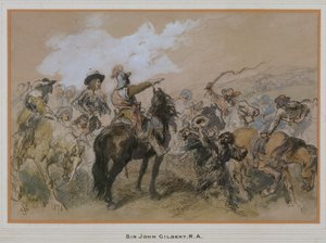 Ruiters ten tijde van Karel I, 1876 door Sir John Gilbert