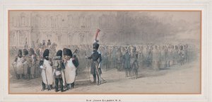 Nationale Garde bij de Tuilerieën, 1846 door Sir John Gilbert