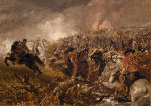 Voorbereiding voor de aanval, 1873 door Sir John Gilbert