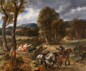De Bagagewagen door Sir John Gilbert
