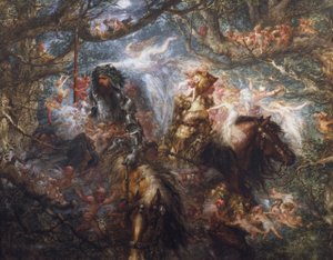 Het betoverde bos, 1886 door Sir John Gilbert
