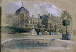 De Tuilerieën, Parijs, Frankrijk, 1846 door Sir John Gilbert