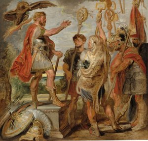 Decius Mus spreekt de legioenen toe
