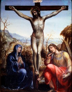 De Kruisiging met de Maagd en Johannes de Doper, ca. 1540