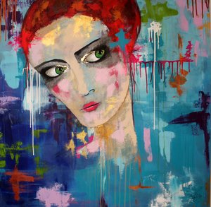 Expressief portret met rood haar