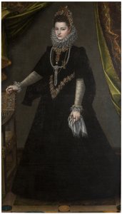 Duits: Infantin Isabella Clara Eugenia (1566-1633) Portret van de Infanta Isabella Clara Eugenia door Sofonisba Anguissola