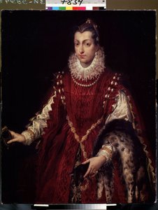 Portret van een patriciër, lid van een rijke familie uit middeleeuws Italië door Sofonisba Anguissola