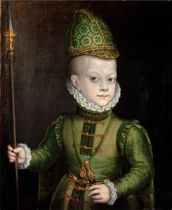 Portret van een jongen aan het Spaanse hof door Sofonisba Anguissola