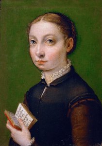 Zelfportret, 1554 door Sofonisba Anguissola