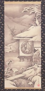 Lin Bu (Lin Hequing) ca. 1775 door Soga Shohaku
