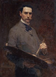 Zelfportret, ca. 1896 door Solomon Joseph Solomon
