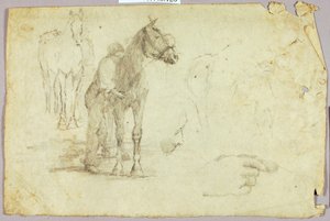 Paard en ruiter door Solon H. Borglum