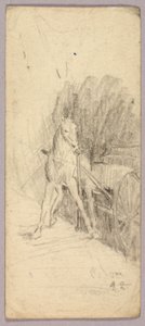 Paard en wagen door Solon H. Borglum