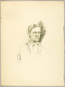 Portretstudie door Solon H. Borglum