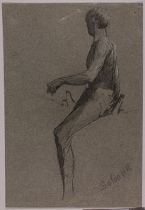 Studie voor ruitermonument door Solon H. Borglum