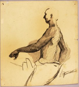 Studie voor een ruitermonument door Solon H. Borglum