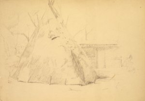 Teepee door Solon H. Borglum
