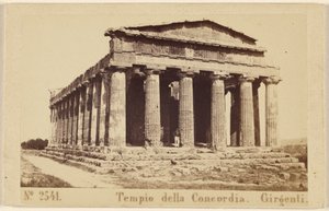 Tempel van Concord. Girgenti. door Sommer and Behles
