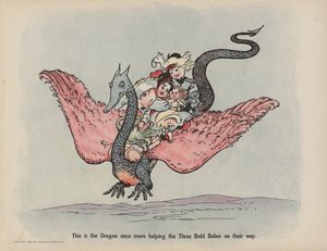 Illustratie voor Verdere Daden van de Drie Stoute Babes (kleurenlitho)