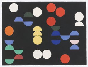 Compositie met Cirkels en Halve Cirkels door Sophie Taeuber Arp