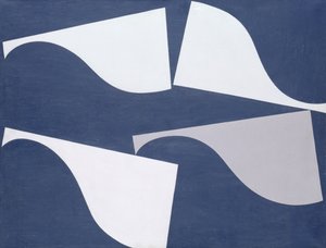 Fladderende vormen, 1935 door Sophie Taeuber Arp