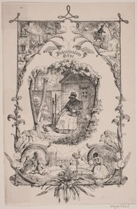 Grootmoeders kip. Uit J. C. Gerson: De school en het huis, nr. 2 door Sophus Schack