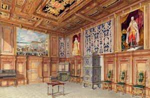De kroningszaal in Schloss Laxenburg bij Wenen