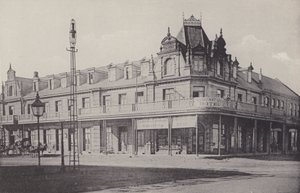 Het Grand National Hotel (zwart-wit foto)