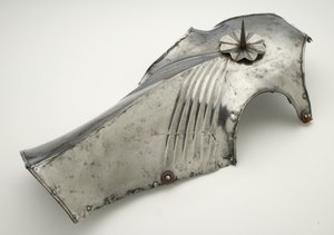 Gotische Shaffron, paardenhoofdpantser door South German School