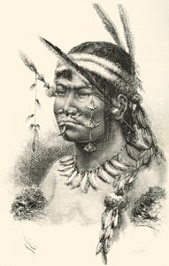 Een Coreguaje, Korébahü of Koré pâín Indiaan uit Caquetá, Colombia